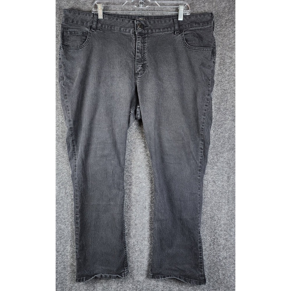 Riders by Lee Jeans Womens 24W Gray Straight Leg Stretch Denim EUC